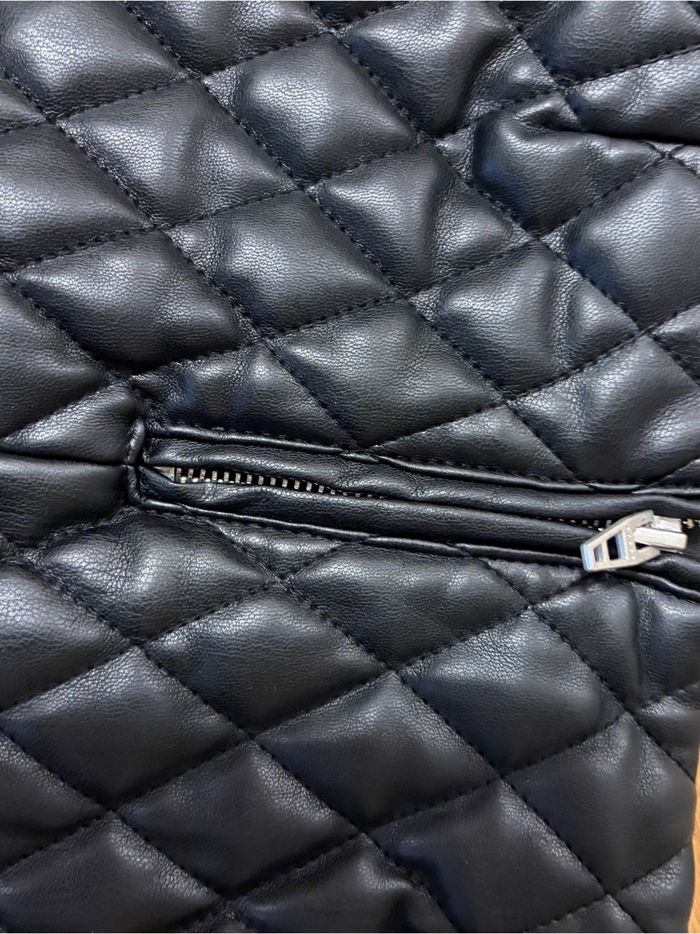 Girls 12 Bl^nk NYC Faux Leather Quilted Skirt - Picture 4 of 4